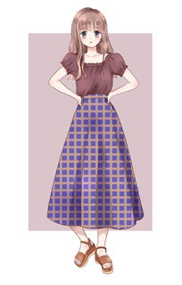 一組最近的漫畫人物服飾搭配練習